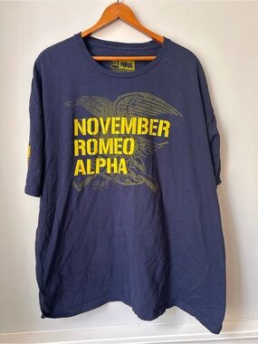 Navy Blue NRA‎ November Romeo Alpha Short Sleeve Shirt 3XL